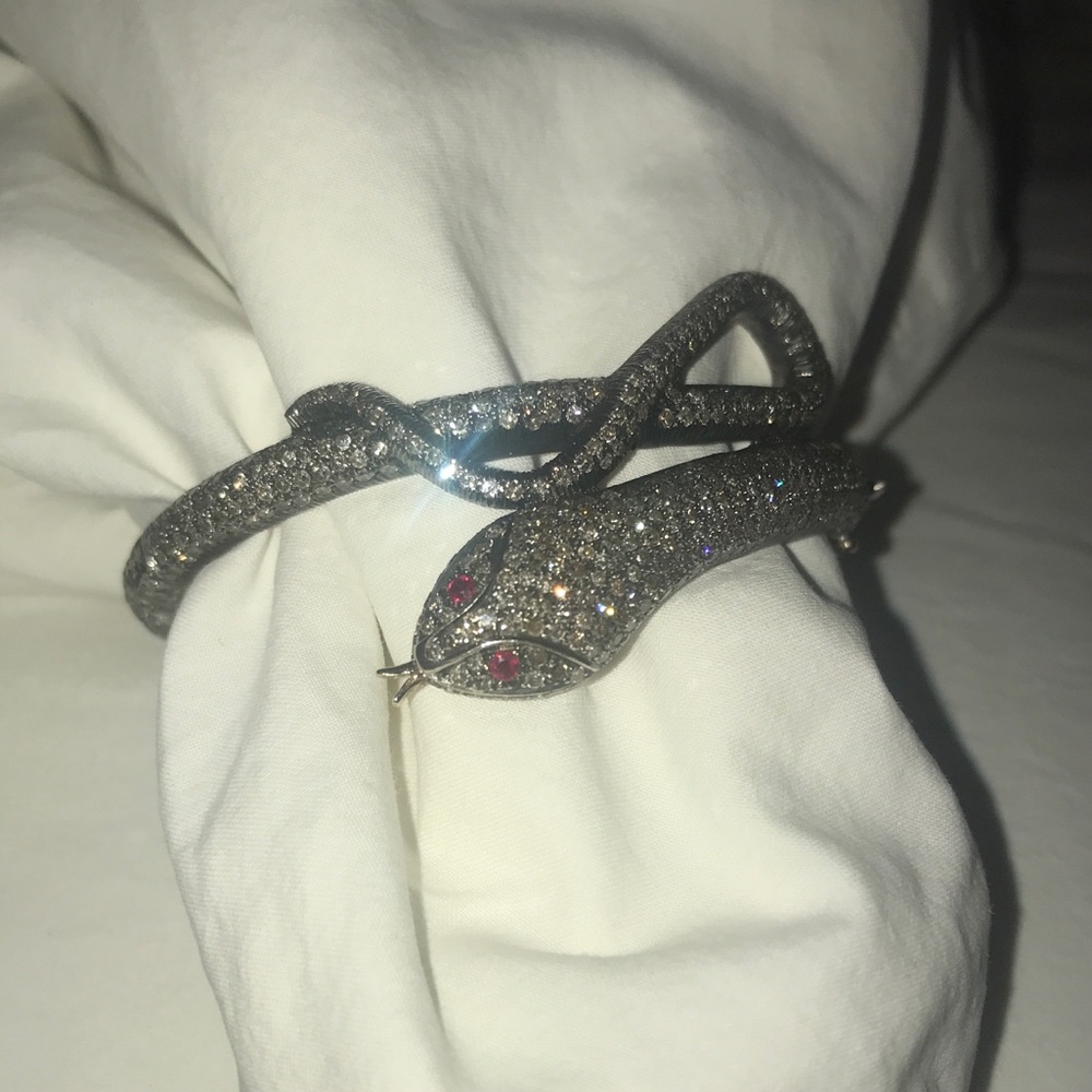 Genuine Diamond snake bangle